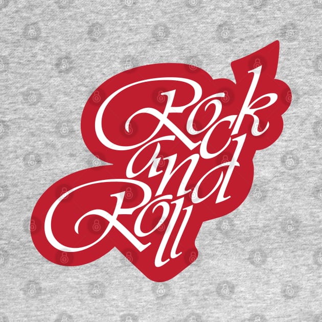 Rock And Roll Text by TeeFusion-Hub